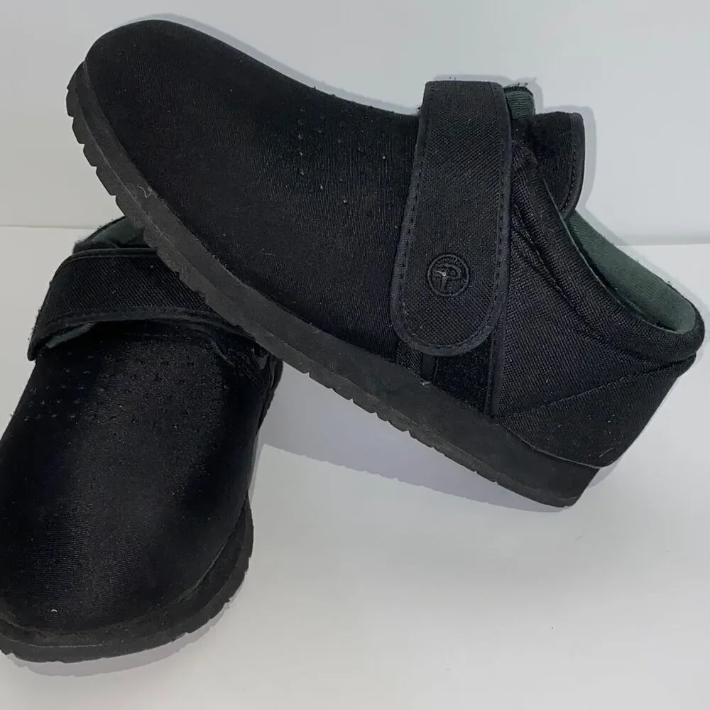 Pedors Unisex‎ Black Classic Stretch Shoes For Swollen Feet Size 10/12